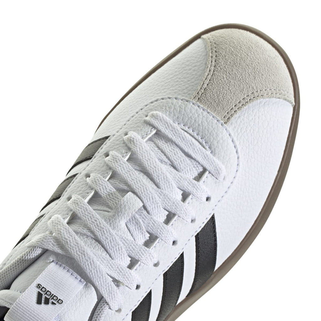 Sneakers bianche da uomo con strisce laterali nere adidas VL Court 3.0