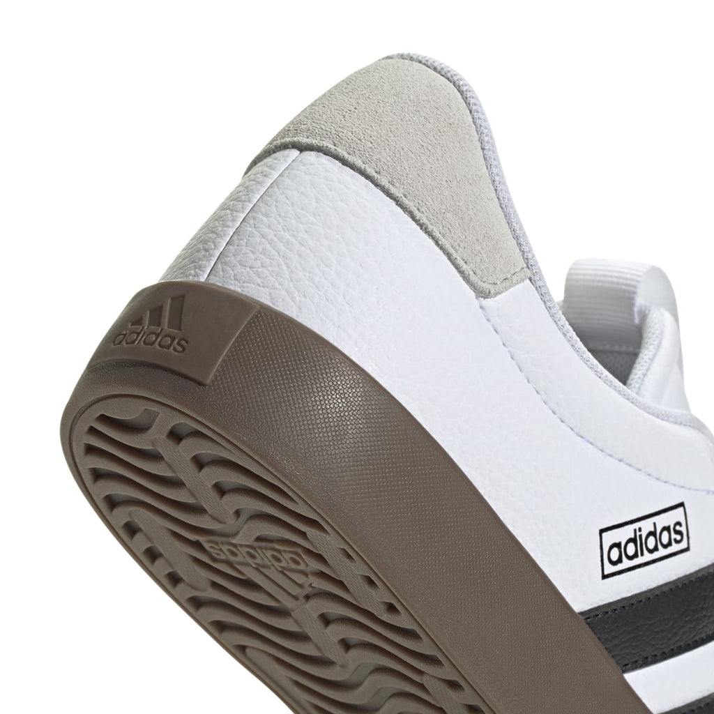 Sneakers bianche da uomo con strisce laterali nere adidas VL Court 3.0