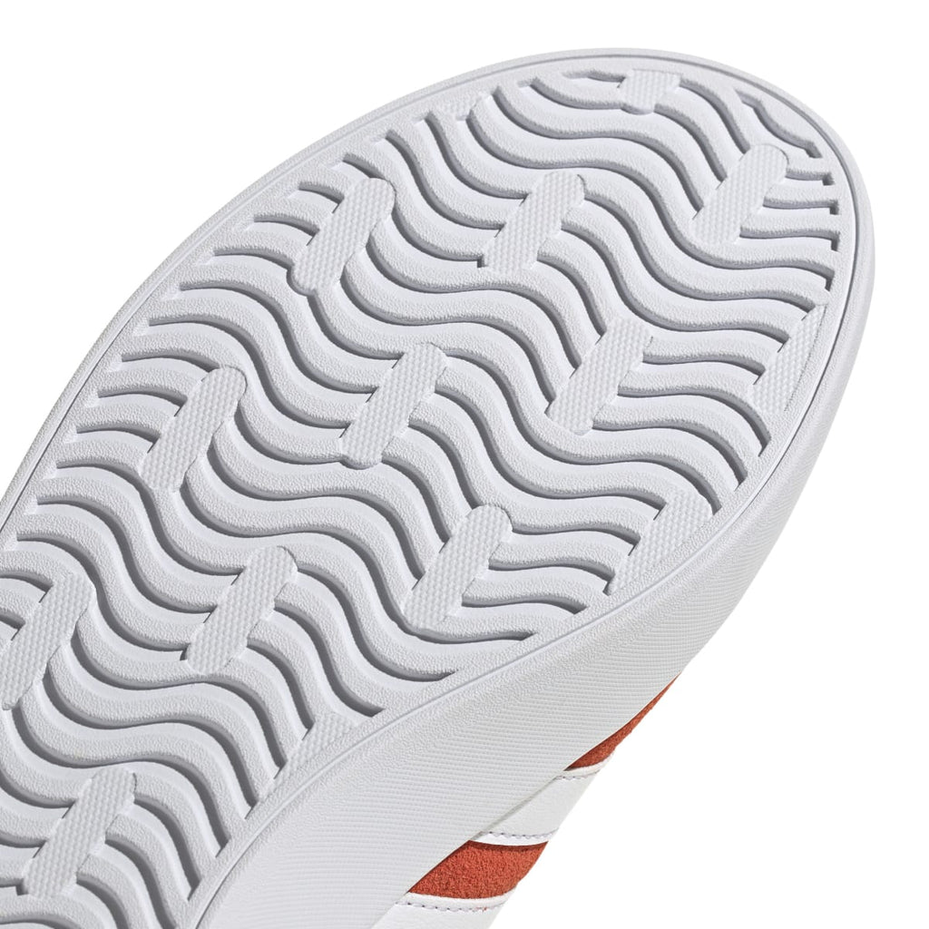 Sneakers rosse da uomo con strisce bianche adidas VL Court 3.0