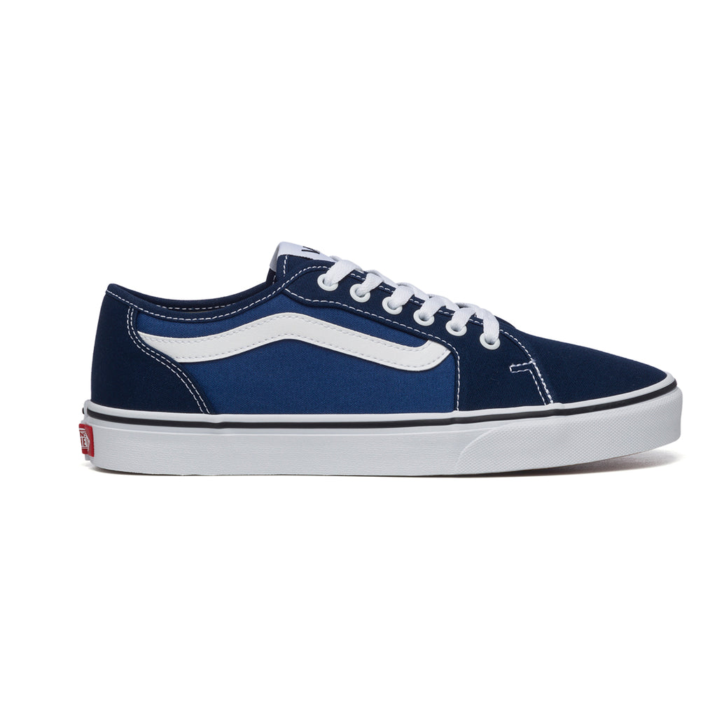 Sneakers blu in tessuto con cuciture a contrasto Vans Filmore Decon