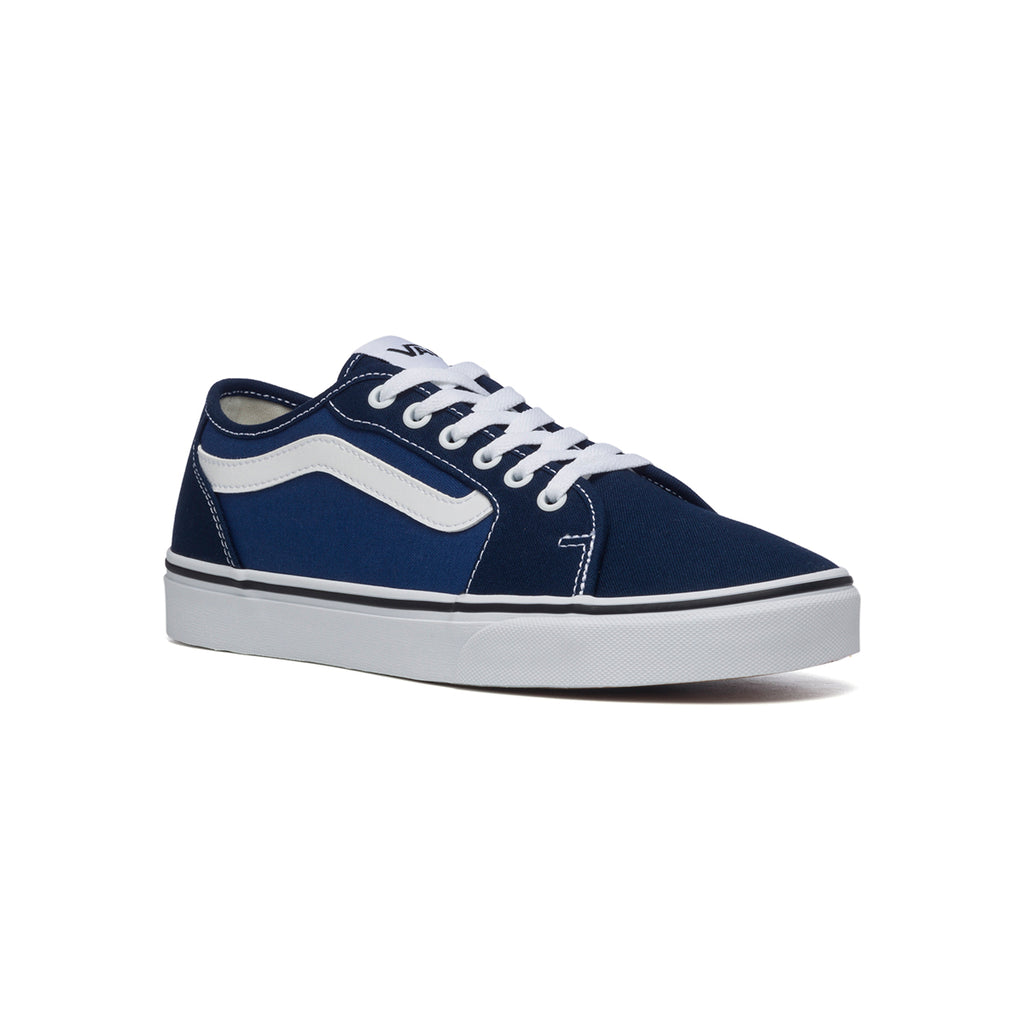 Sneakers blu in tessuto con cuciture a contrasto Vans Filmore Decon