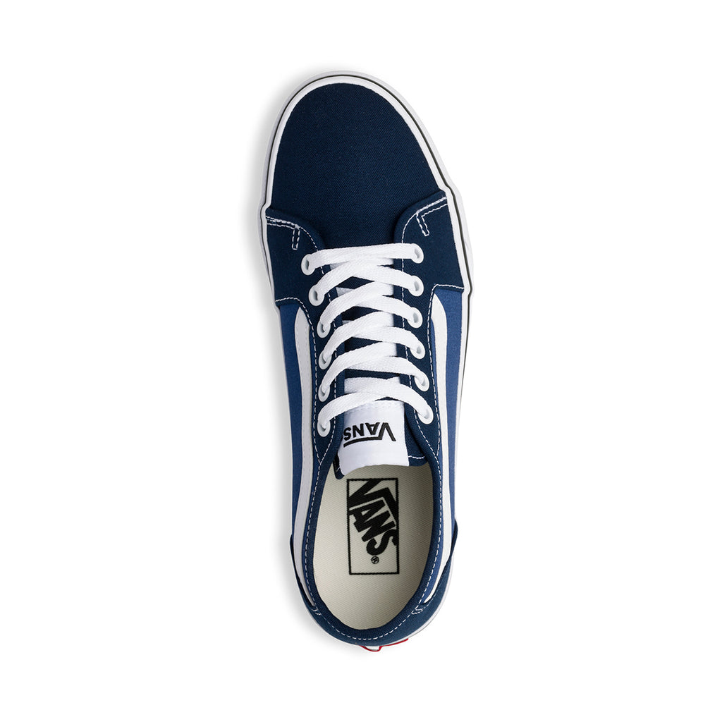 Sneakers blu in tessuto con cuciture a contrasto Vans Filmore Decon