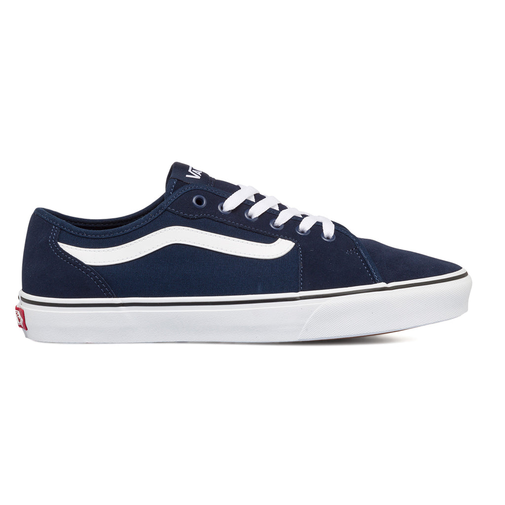 Sneakers blu da uomo con strisce bianche Vans MN Filmore Decon