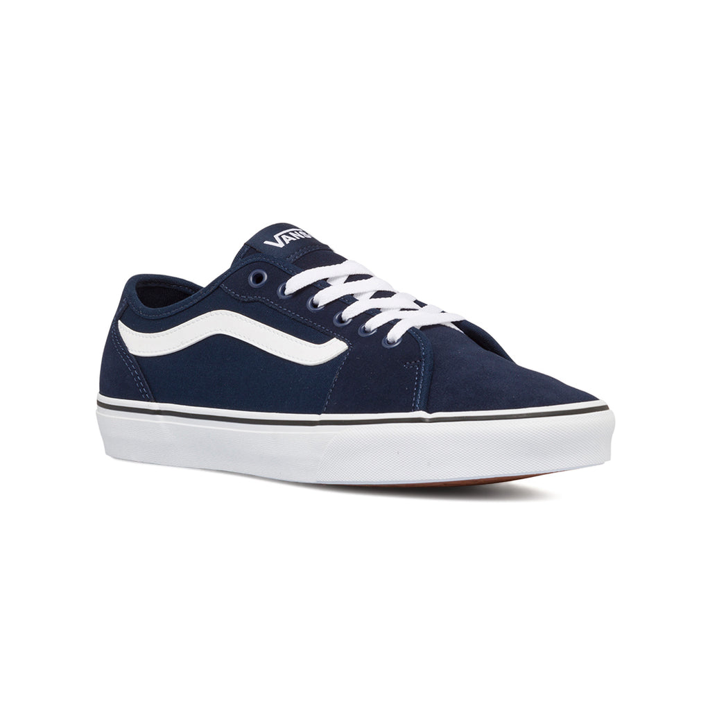 Sneakers blu da uomo con strisce bianche Vans MN Filmore Decon