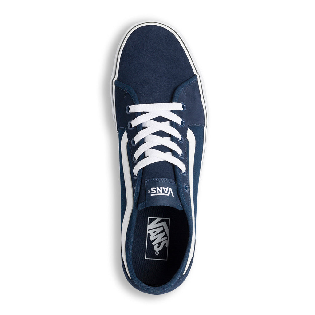 Sneakers blu da uomo con strisce bianche Vans MN Filmore Decon