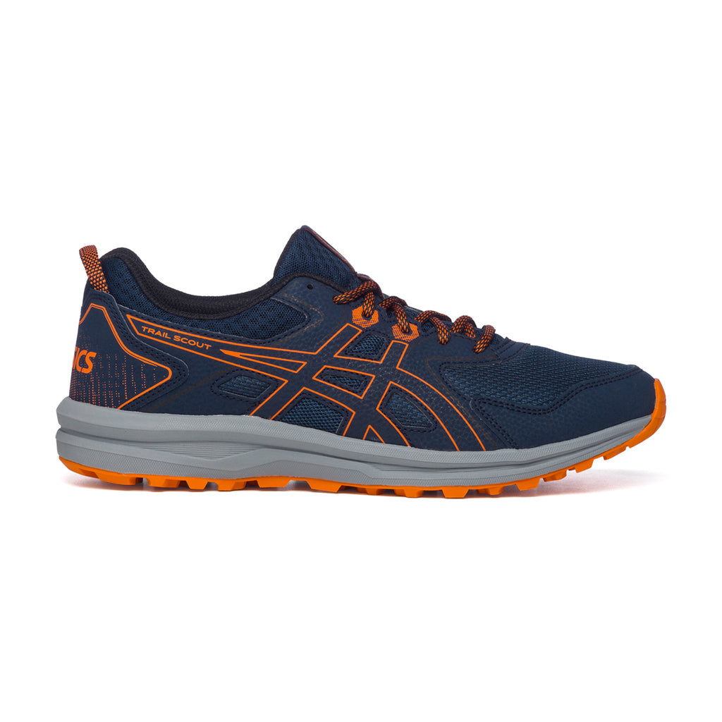 Scarpe da trekking blu in tessuto Asics Trail Scout