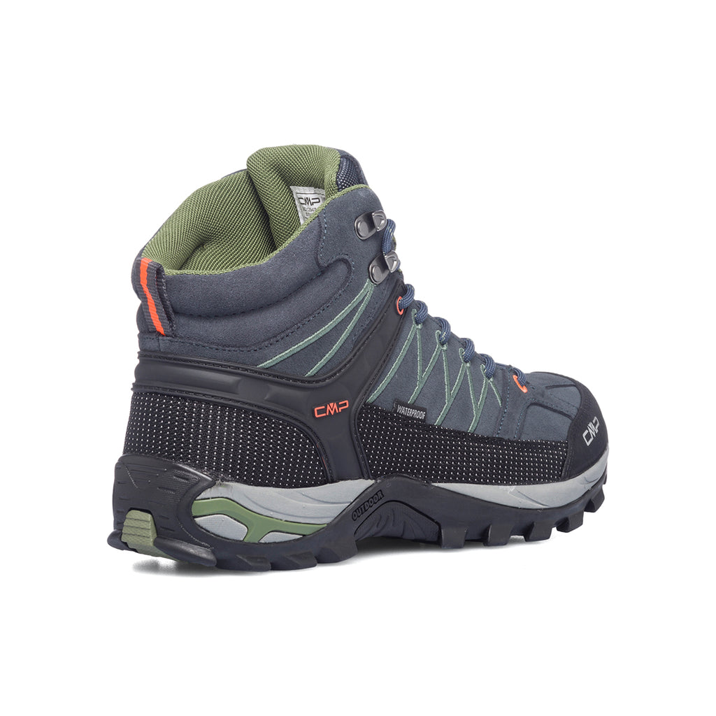 Scarpe da trekking antracite in tessuto waterproof CMP Rigel Mid