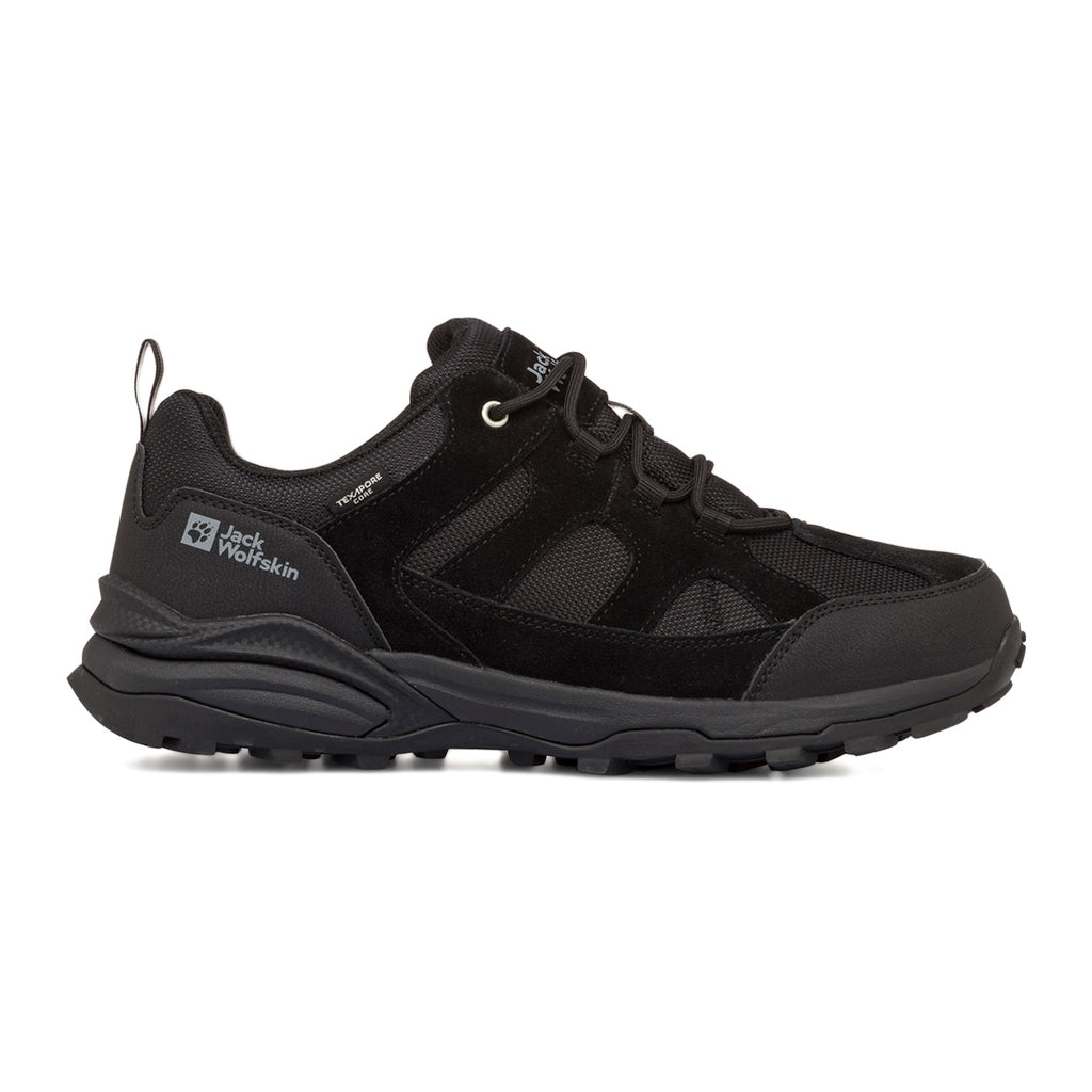 Scarpe basse da trail running nere waterproof da uomo Jack Wolfskin TEXAPORE