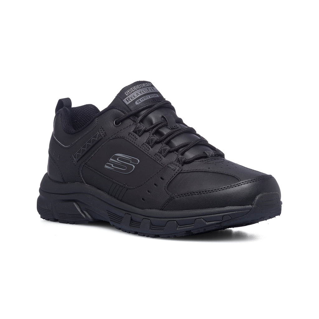 Scarpe da ginnastica nere da uomo con soletta Memory Foam Skechers Oak Canyon