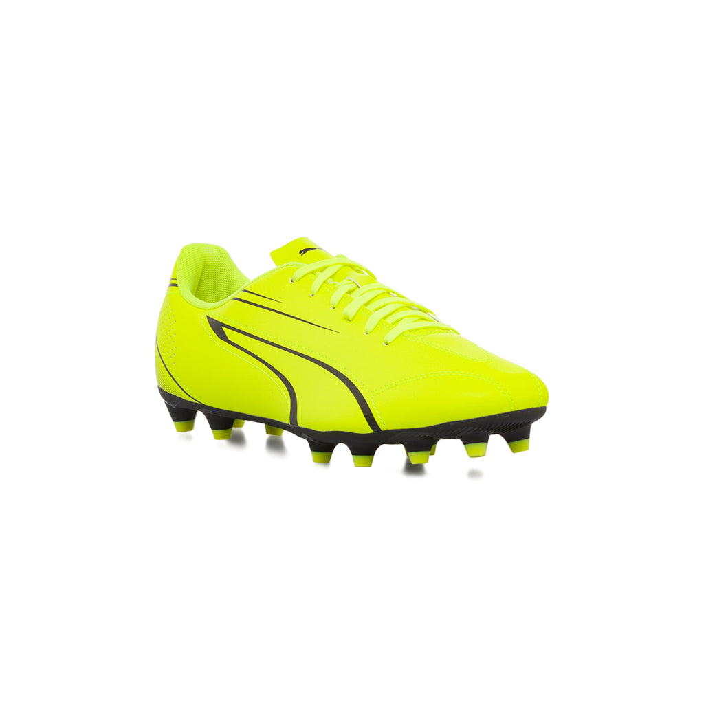 Scarpe da calcio per terreni duri gialle con dettagli neri Puma Vitoria FG/AG