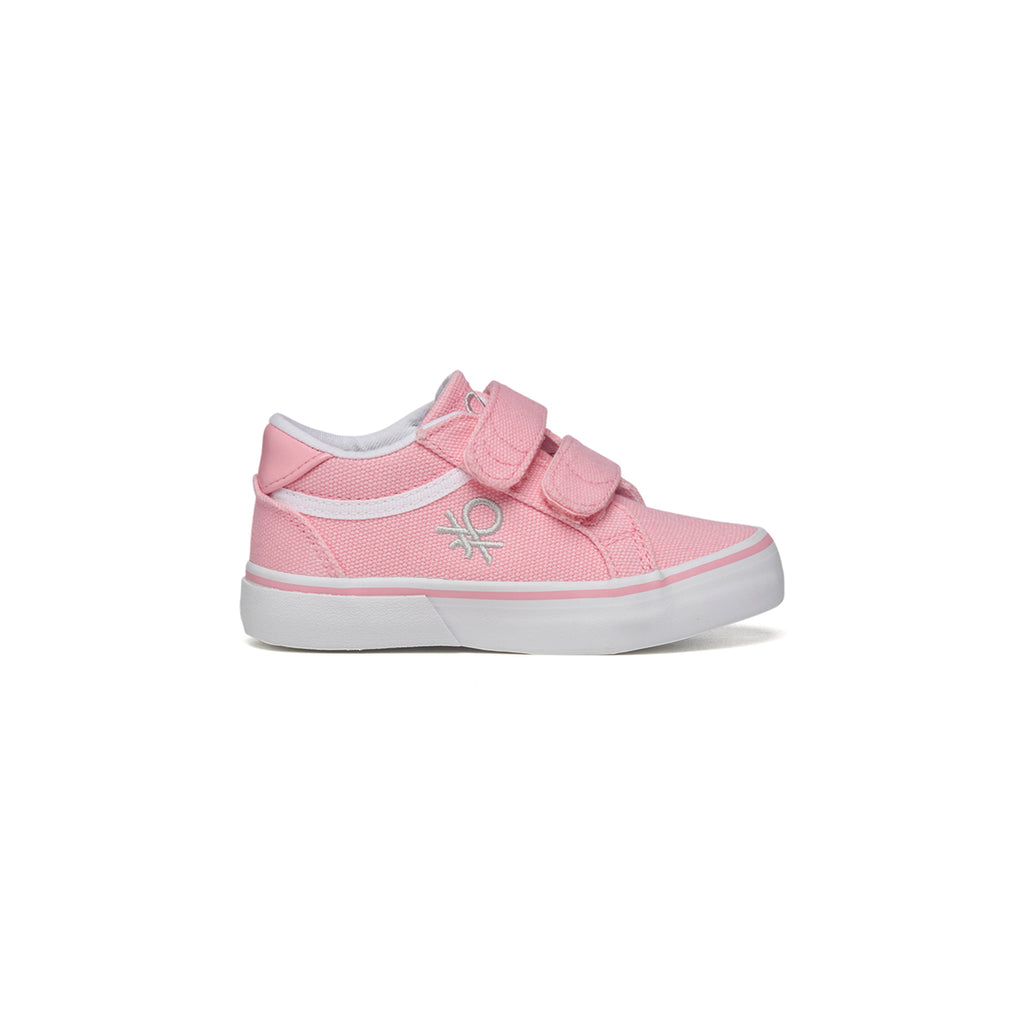 Sneakers rosa in tessuto con logo a contrasto Benetton Prince Cvs Td