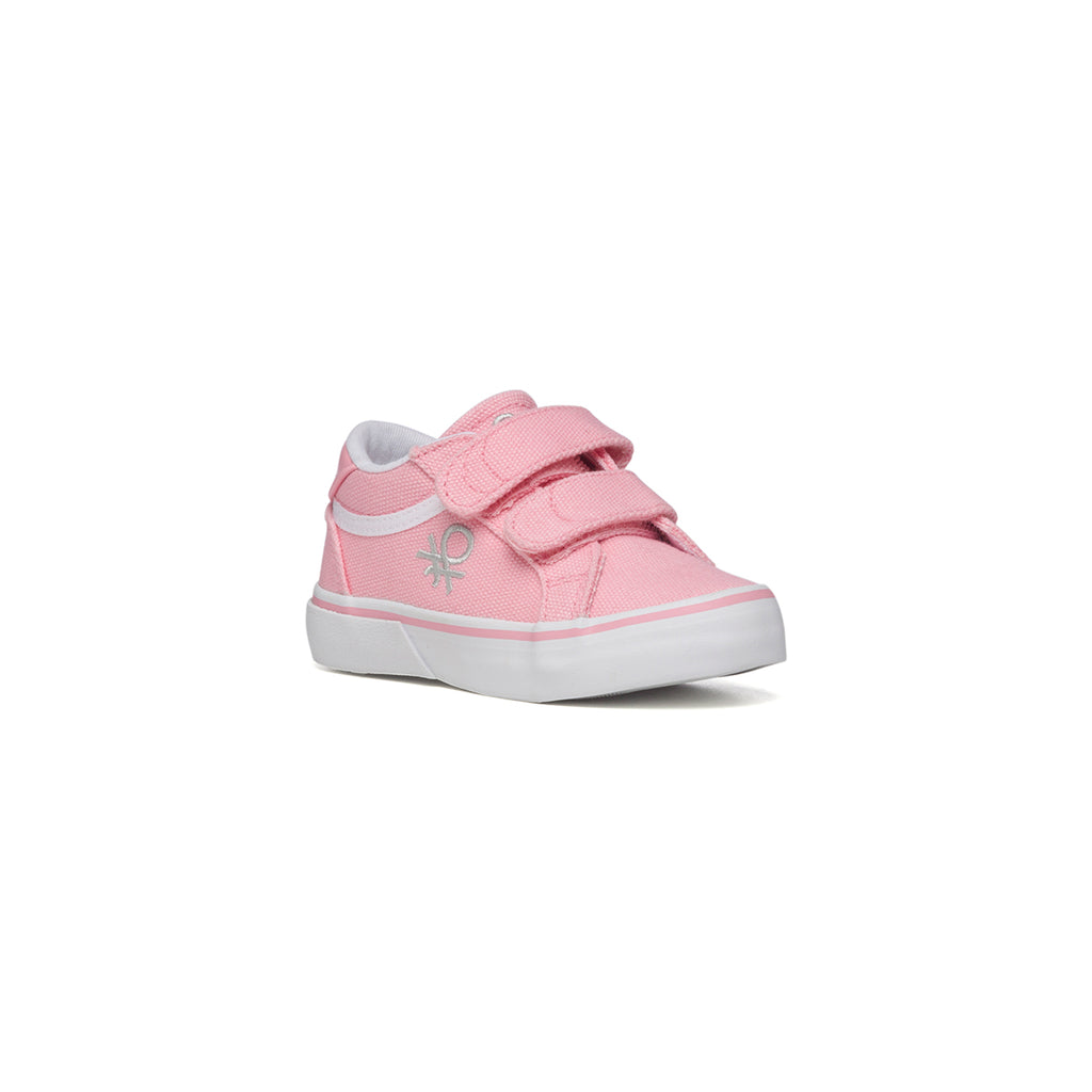 Sneakers rosa in tessuto con logo a contrasto Benetton Prince Cvs Td