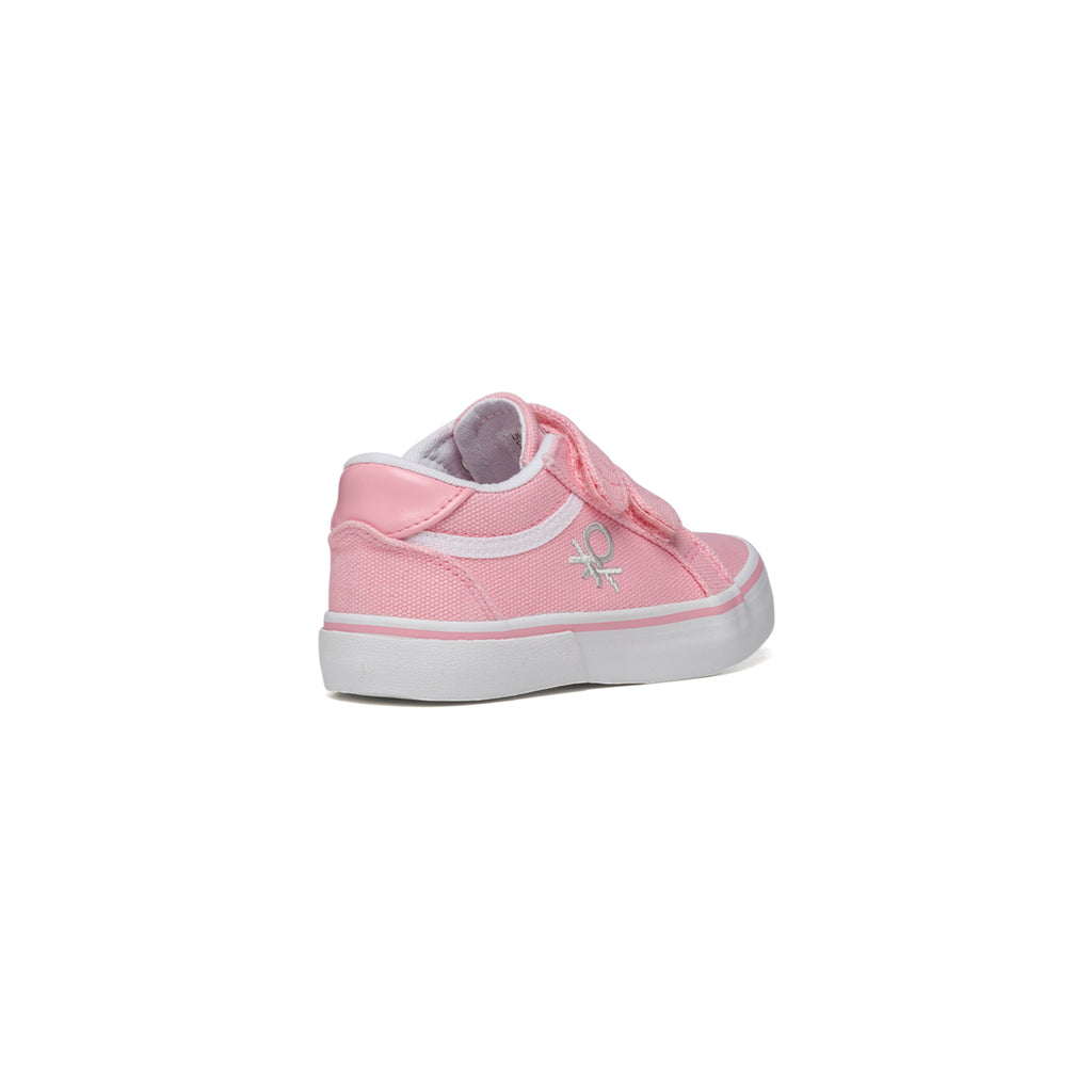 Sneakers rosa in tessuto con logo a contrasto Benetton Prince Cvs Td