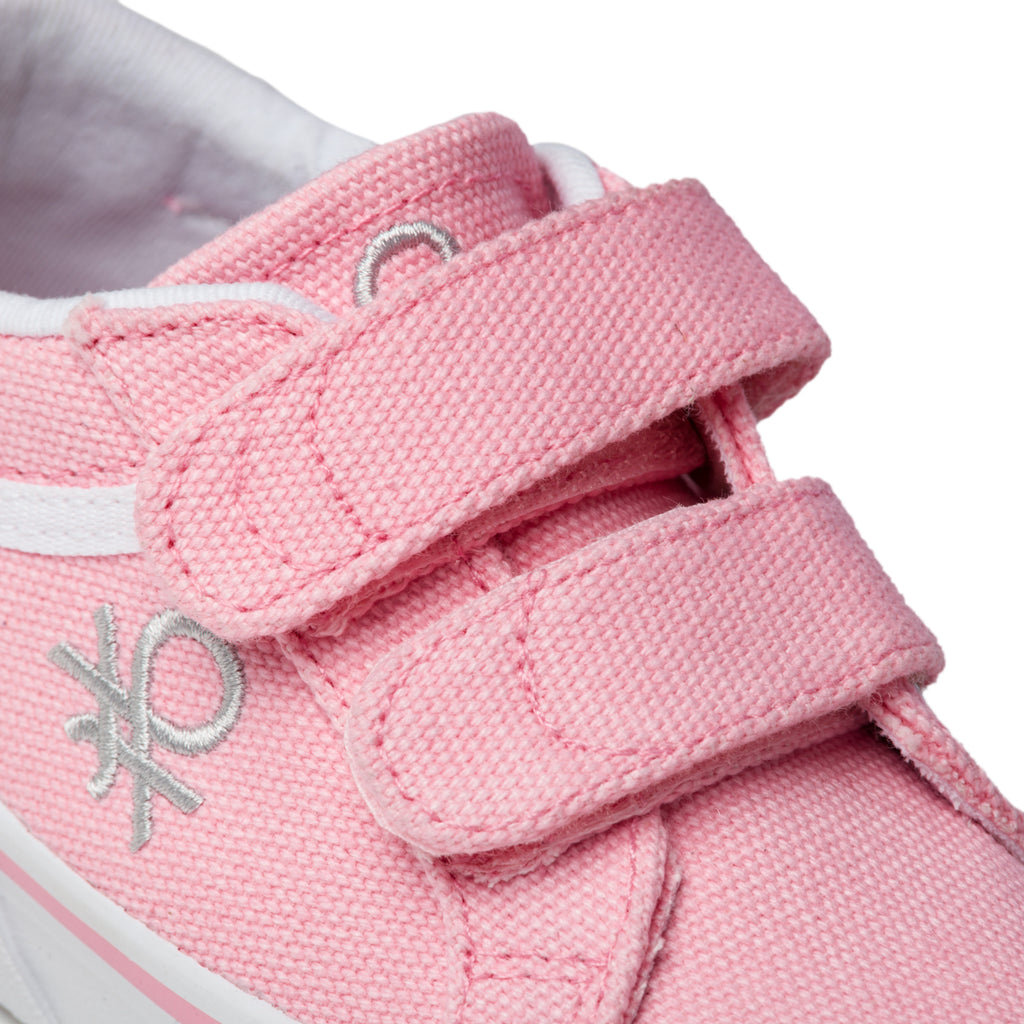 Sneakers rosa in tessuto con logo a contrasto Benetton Prince Cvs Td