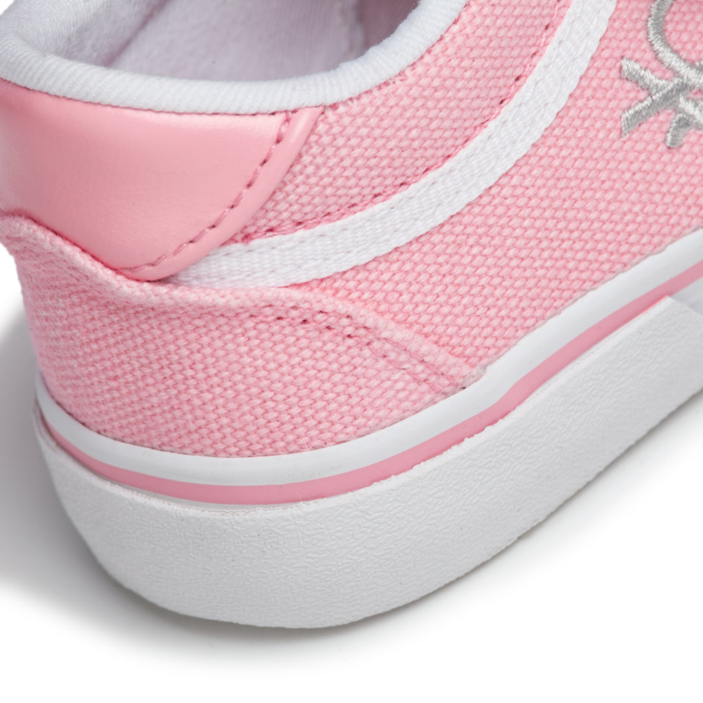 Sneakers rosa in tessuto con logo a contrasto Benetton Prince Cvs Td