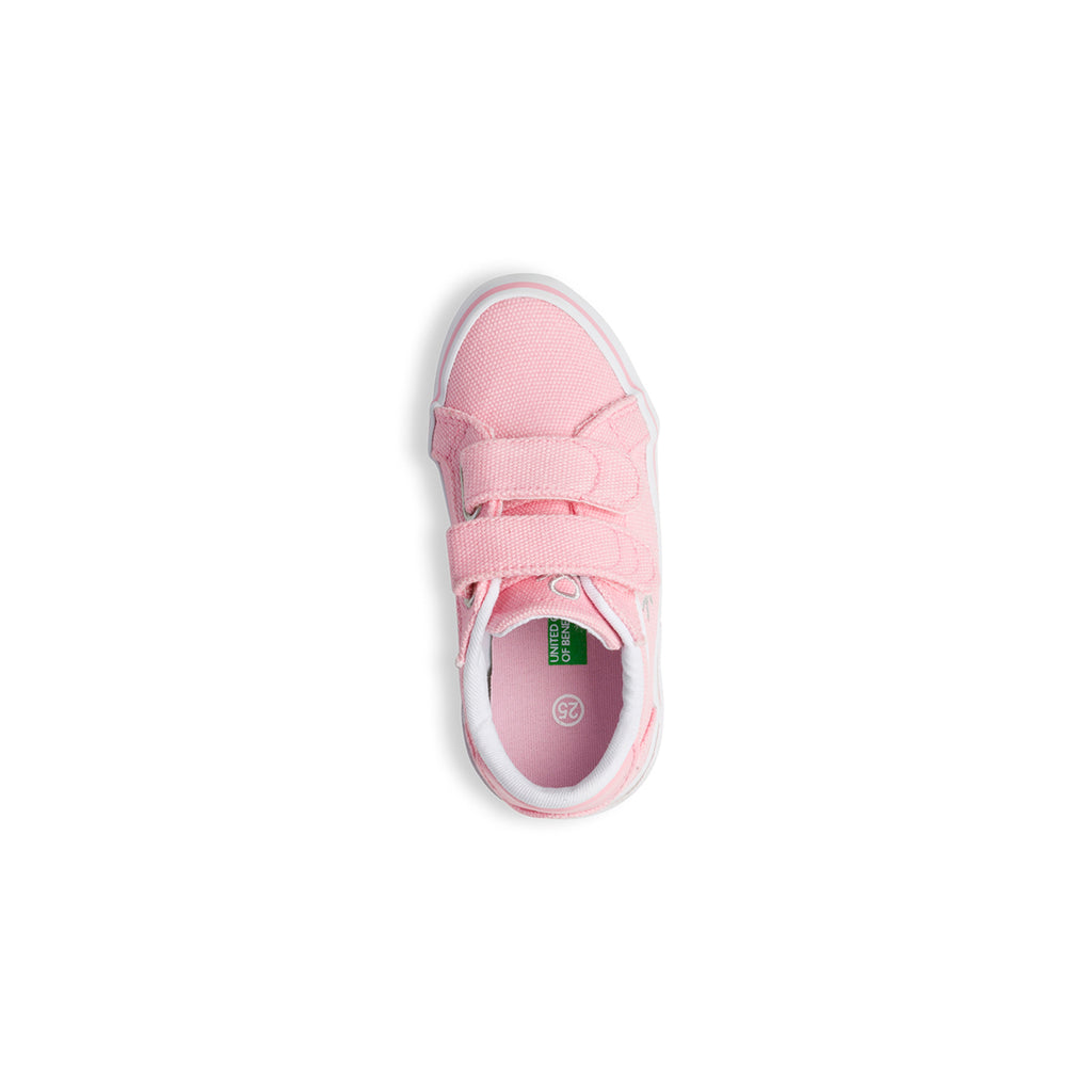 Sneakers rosa in tessuto con logo a contrasto Benetton Prince Cvs Td