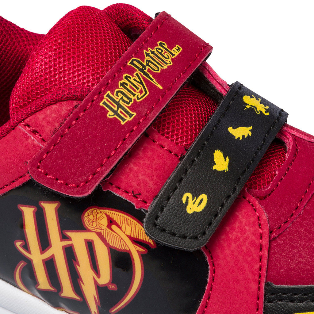 Sneakers primi passi ross e nere da bambino con logo Harry Potter