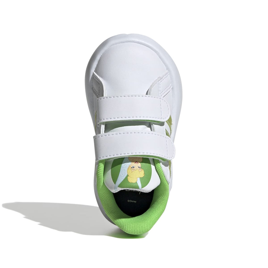Sneakers primi passi bianche da bambina con stampa Trilli adidas Grand Court 2.0 Tink CF I