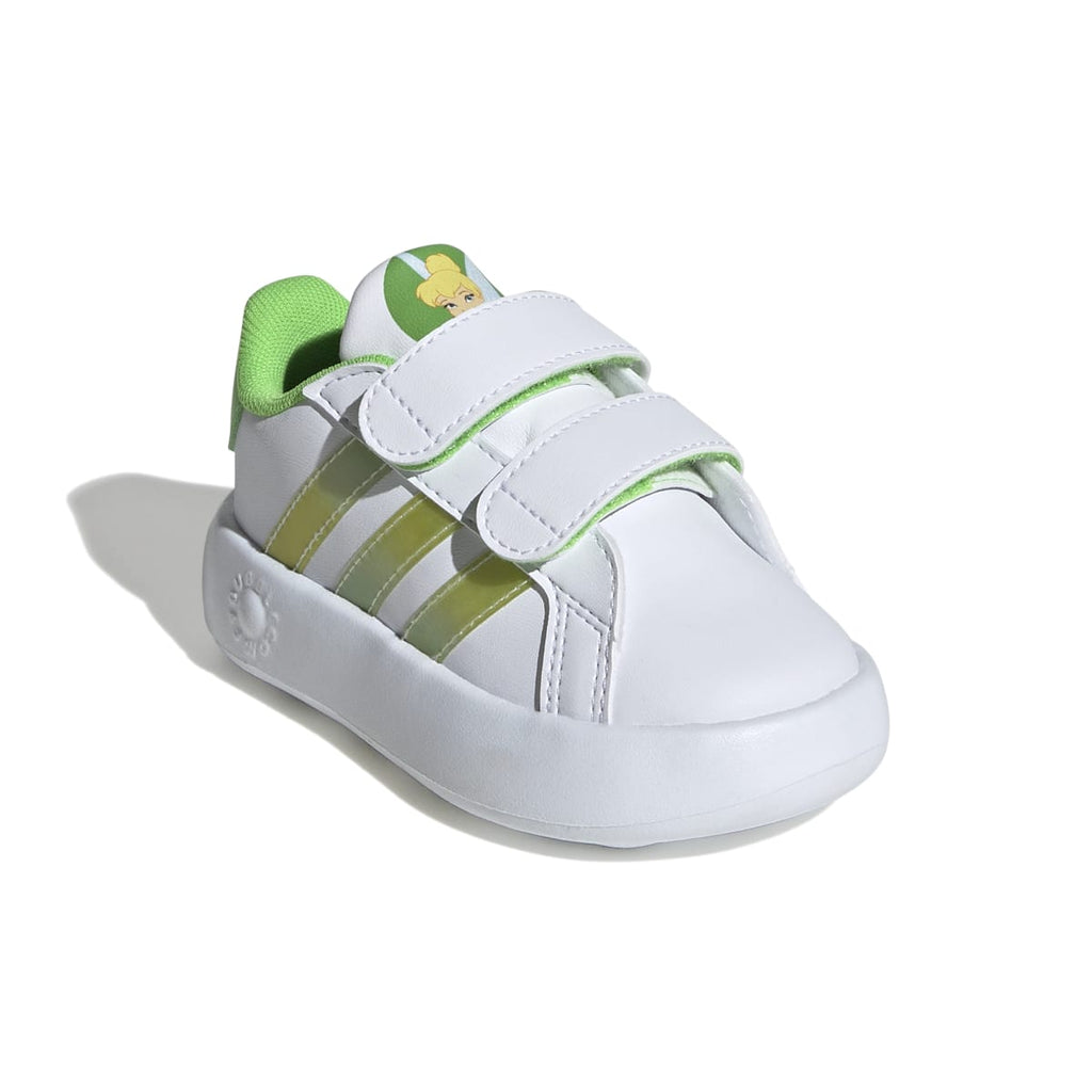 Sneakers primi passi bianche da bambina con stampa Trilli adidas Grand Court 2.0 Tink CF I