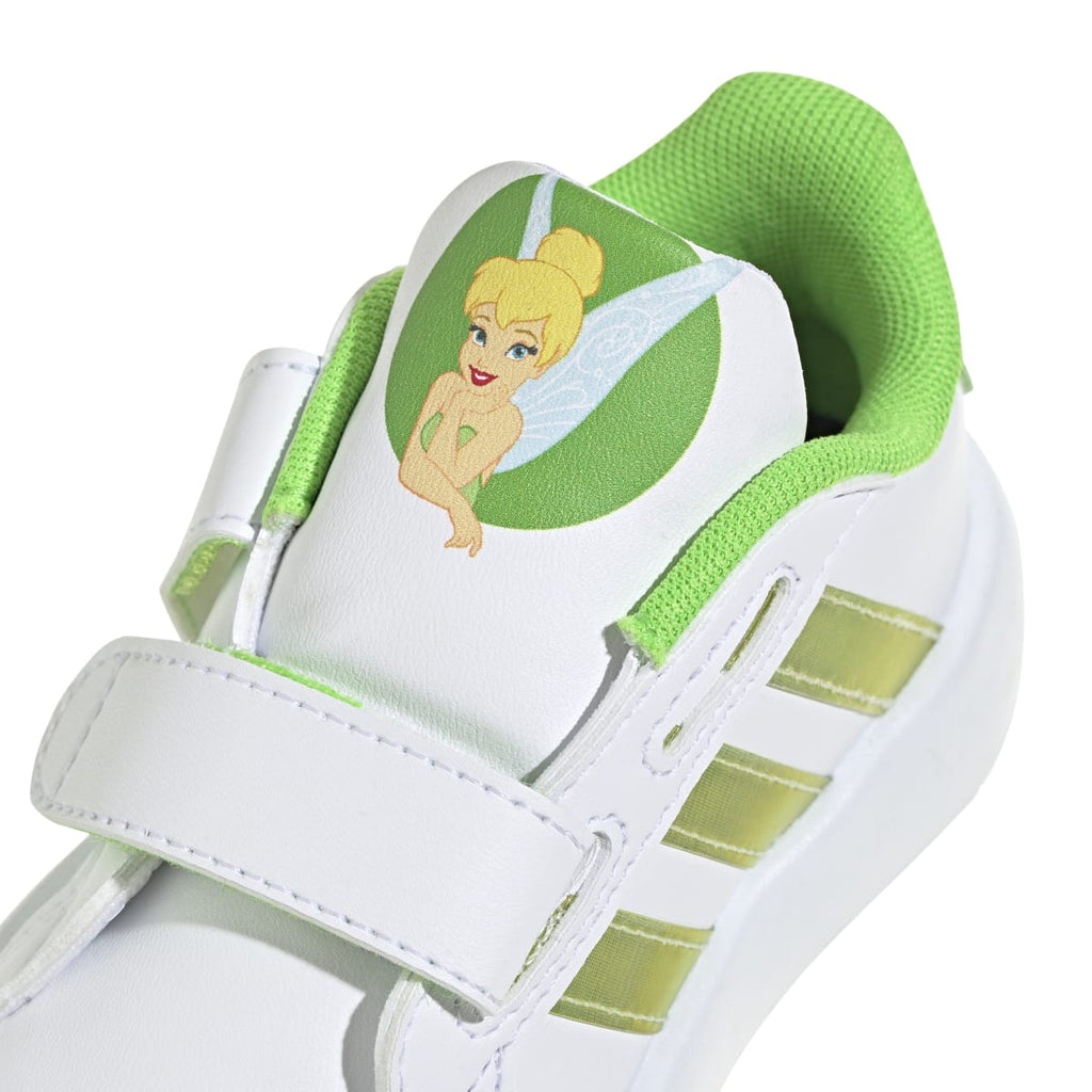 Sneakers primi passi bianche da bambina con stampa Trilli adidas Grand Court 2.0 Tink CF I
