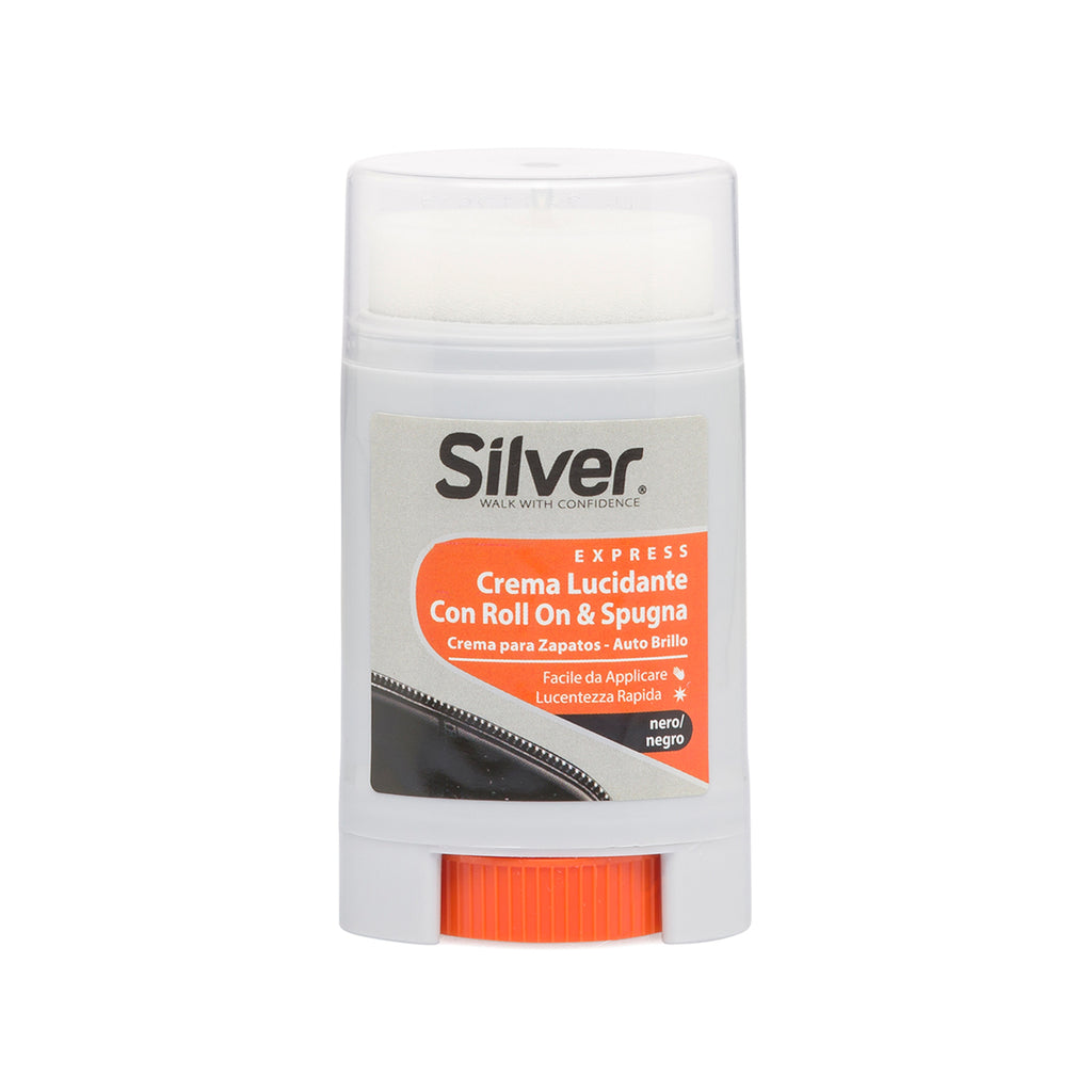 Crema lucidante con roll-on e spugna Silver