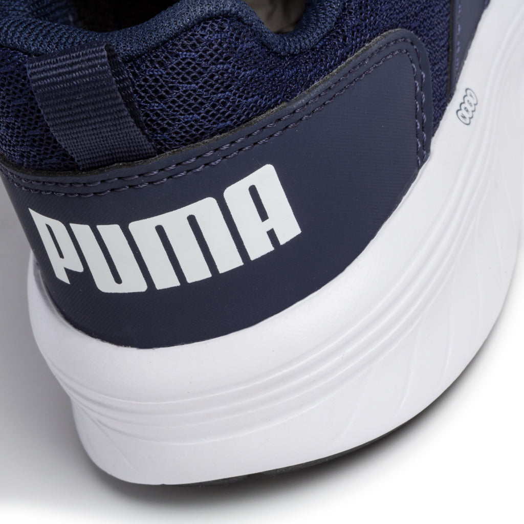 Scarpe da running blu in tessuto con logo a contrasto Puma Nrgy Comet V Ps