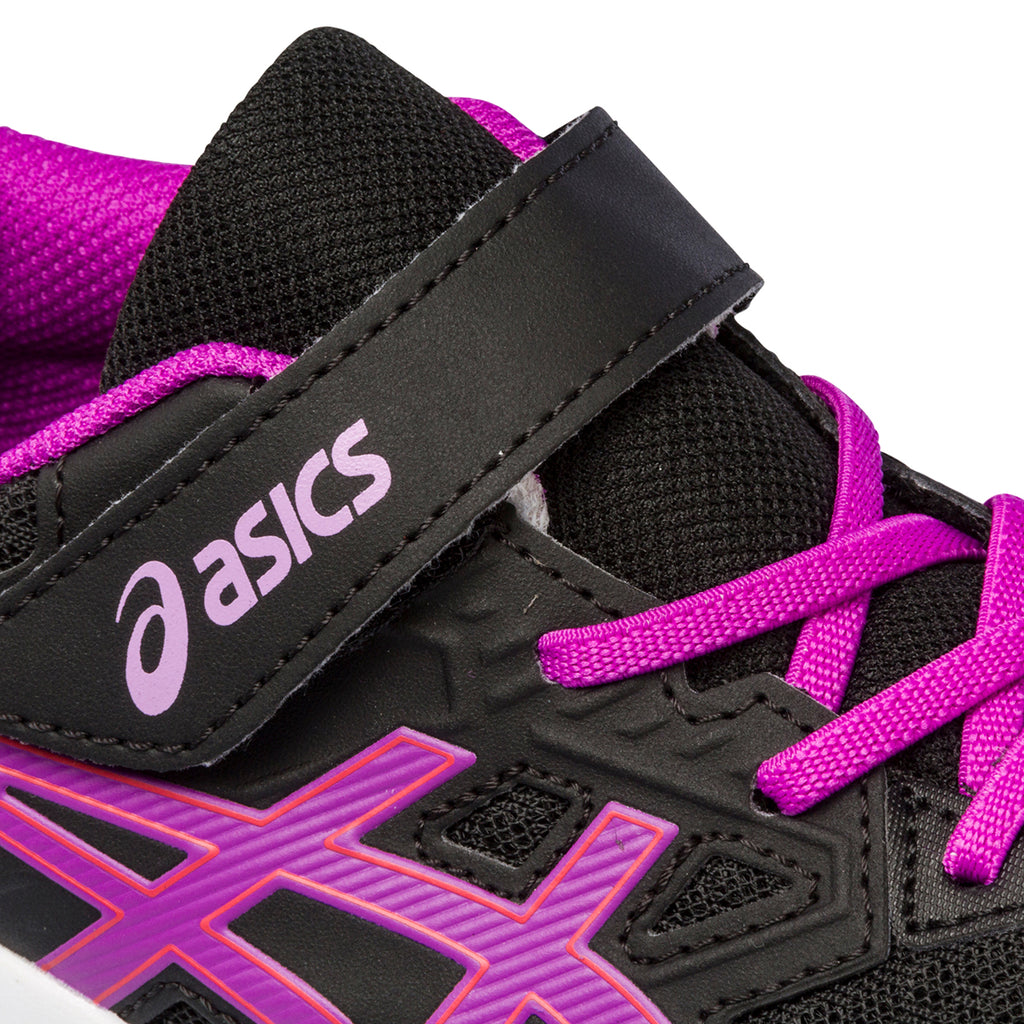 Scarpe da ginnastica nere da bambina con strisce laterali a contrasto Asics Jolt 3 PS