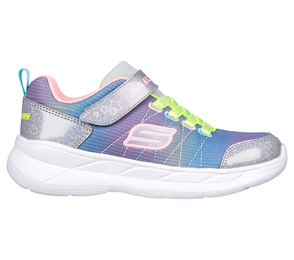 Scarpe da ginnastica arcobaleno glitterate in mesh da bambina Skechers Snap Sprints 2.0