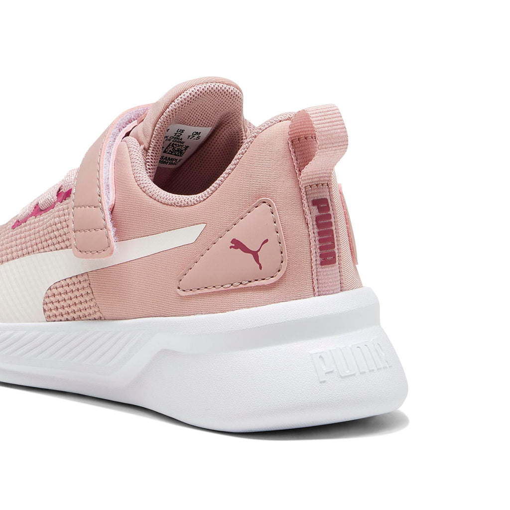 Scarpe da ginnastica rosa da bambina con striscia laterale Puma Flyer Runner V PS