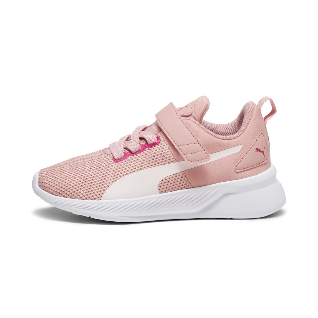 Scarpe da ginnastica rosa da bambina con striscia laterale Puma Flyer Runner V PS