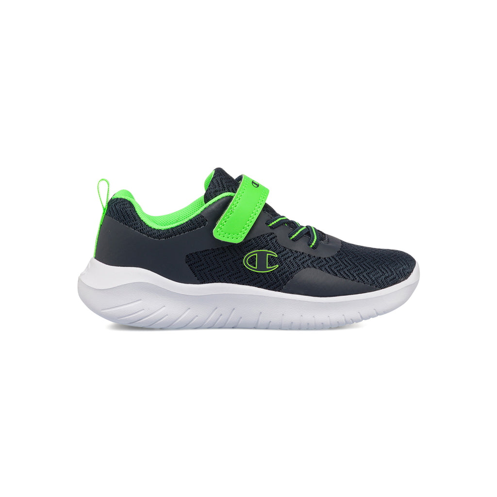 Scarpe sportive blu e verdi da bambino Champion Softy Evolve B Ps