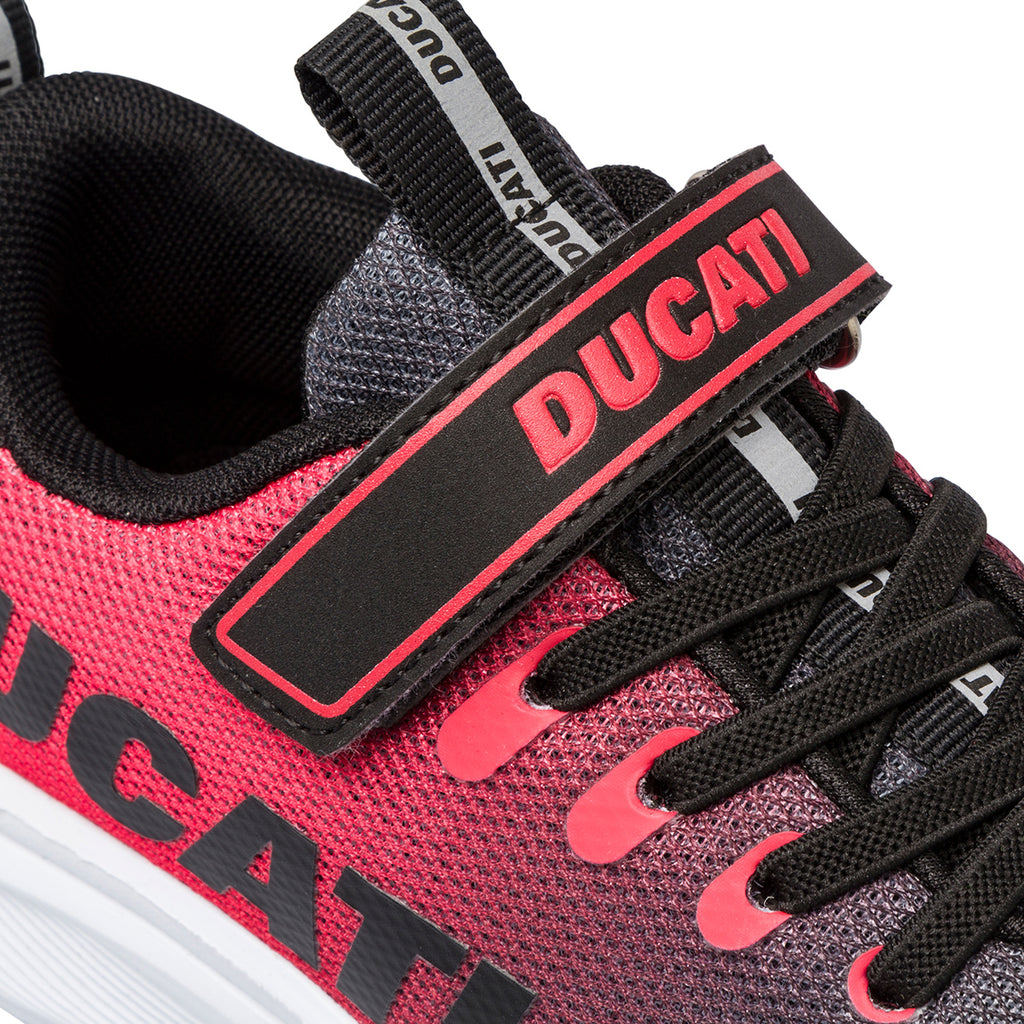 Scarpe sportive rosse e nere da bambino in mesh Ducati Frontera 3 PS