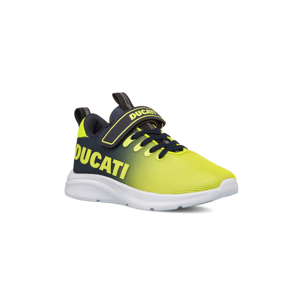 Scarpe sportive gialle e nere da bambino in mesh Ducati Frontera 3 PS