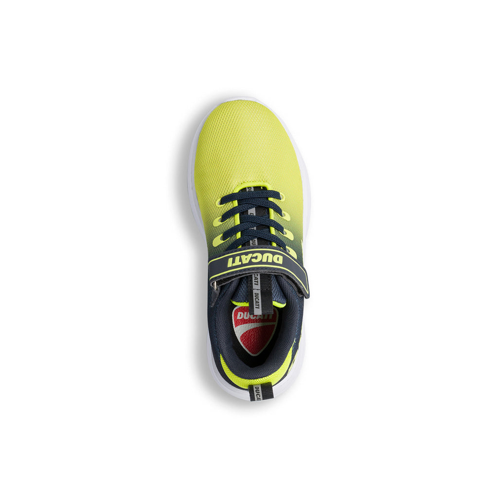 Scarpe sportive gialle e nere da bambino in mesh Ducati Frontera 3 PS