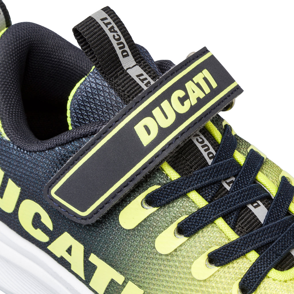 Scarpe sportive gialle e nere da bambino in mesh Ducati Frontera 3 PS