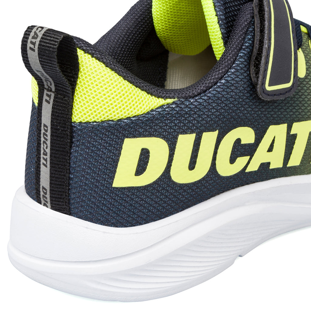 Scarpe sportive gialle e nere da bambino in mesh Ducati Frontera 3 PS