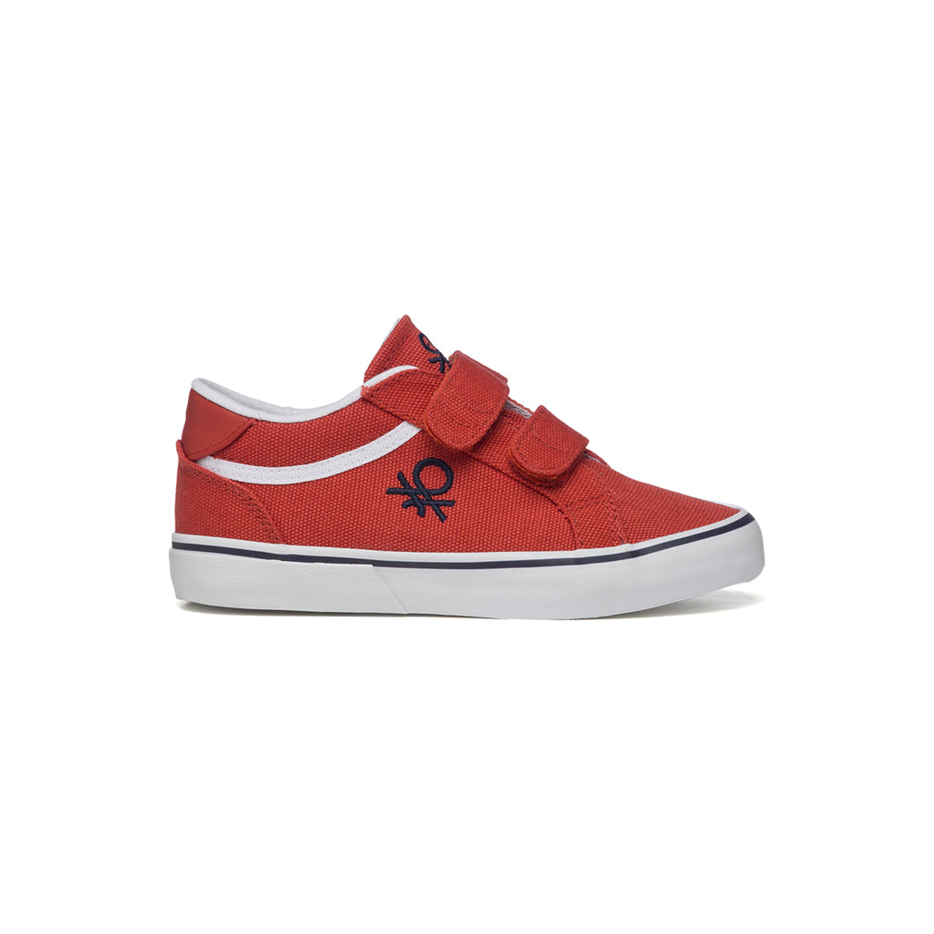 Sneakers rosse in tessuto con logo a contrasto Benetton Prince Cvs Ps