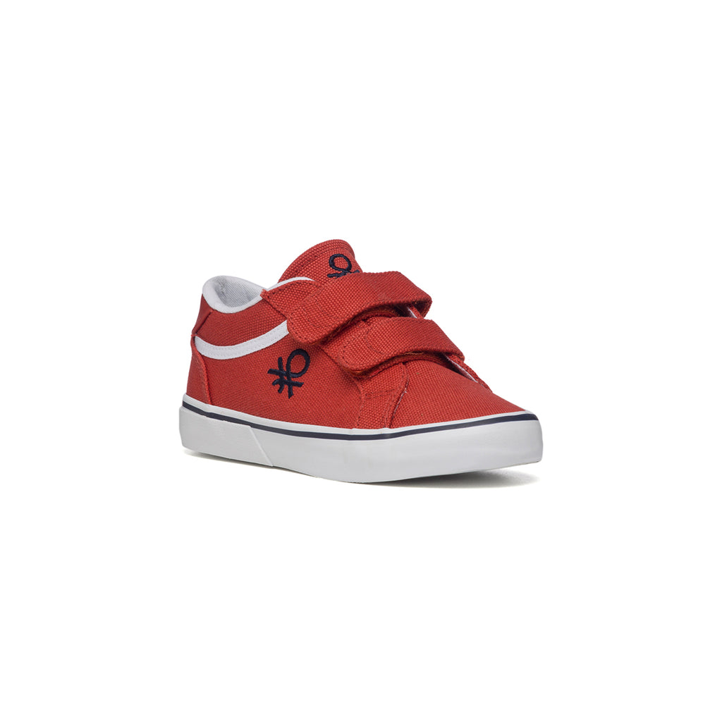 Sneakers rosse in tessuto con logo a contrasto Benetton Prince Cvs Ps