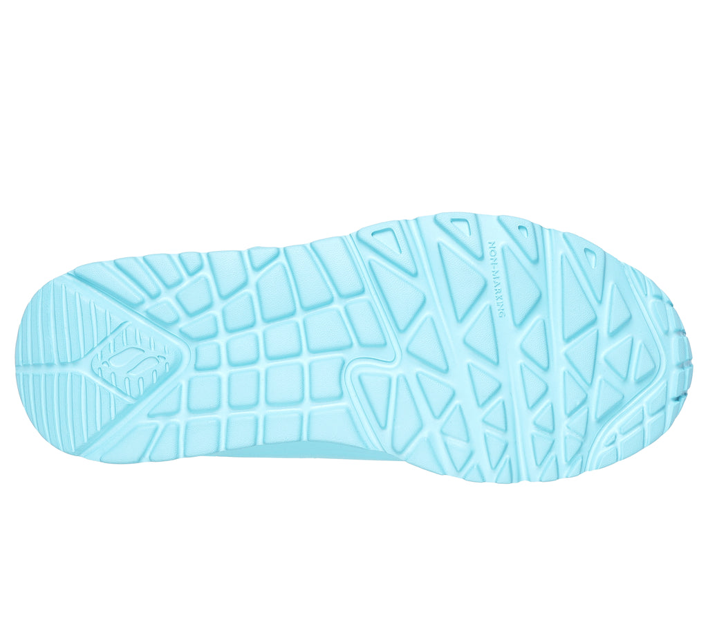 Sneakers azzurre da bambina con soletta Memory Foam Skechers Uno Lite