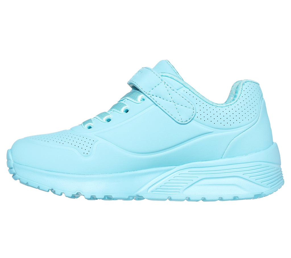 Sneakers azzurre da bambina con soletta Memory Foam Skechers Uno Lite