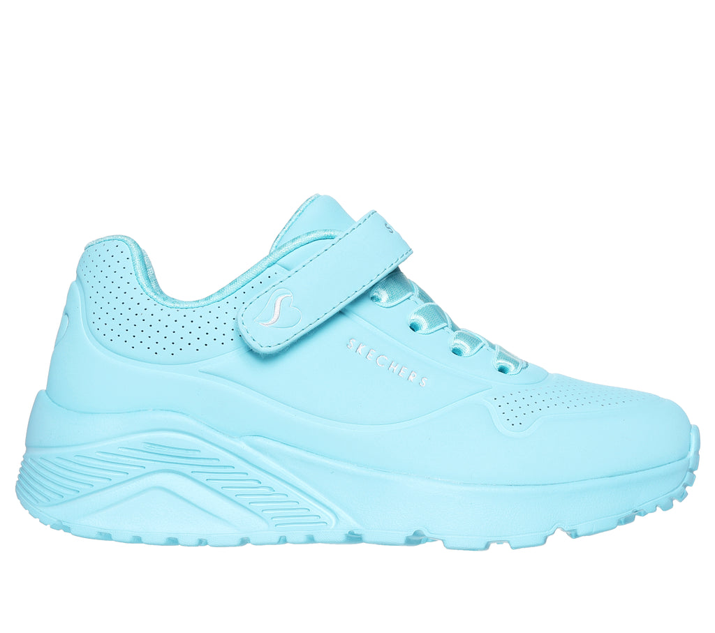 Sneakers azzurre da bambina con soletta Memory Foam Skechers Uno Lite