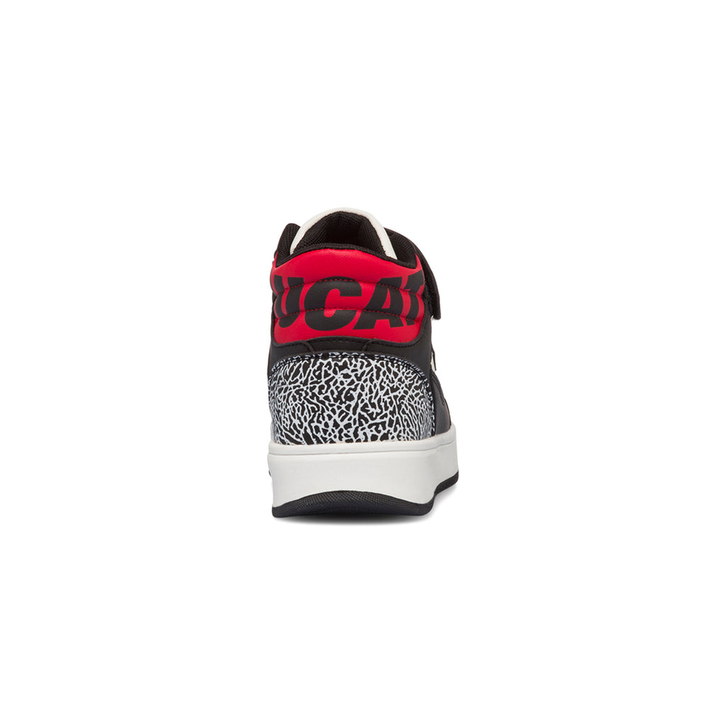 Sneakers alte bianche e nere da bambino con logo sul colletto Ducati Loco X