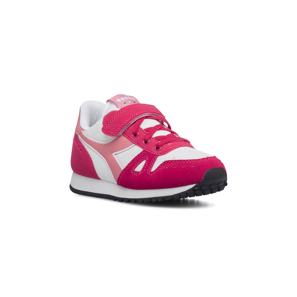 Scarpe da ginnastica viola da bambina con logo laterale a contrasto Diadora Simple Run Ps