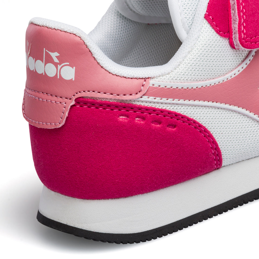 Scarpe da ginnastica viola da bambina con logo laterale a contrasto Diadora Simple Run Ps