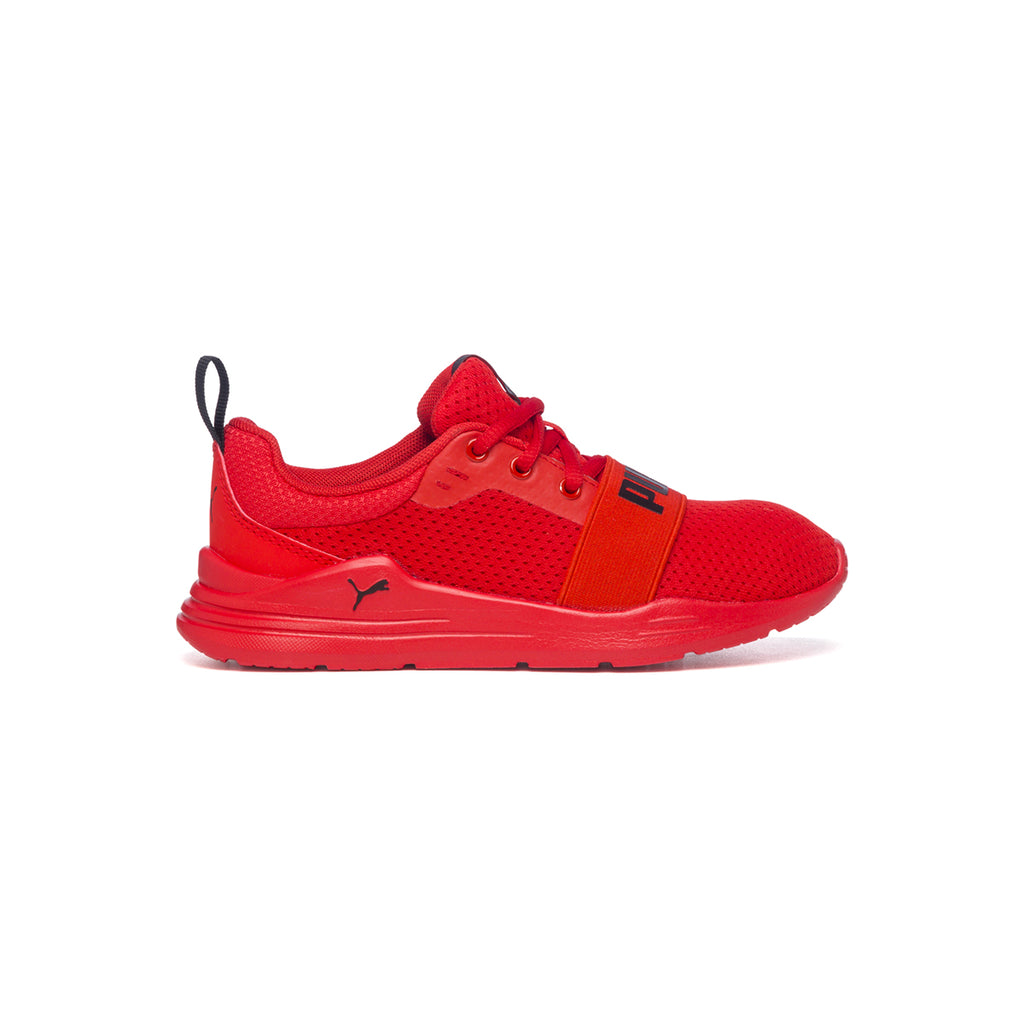 Sneakers rosse in tessuto mesh Puma Wired Run Ps