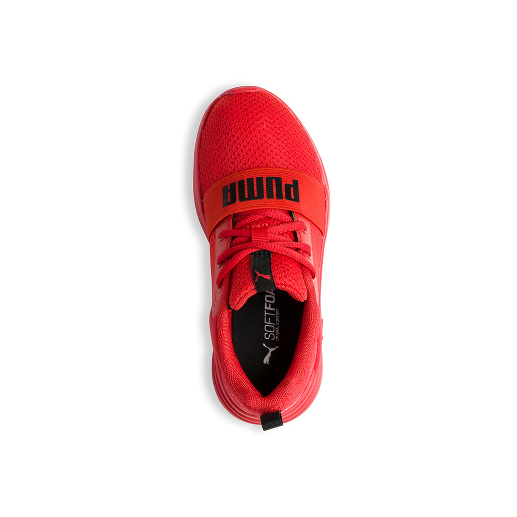 Sneakers rosse in tessuto mesh Puma Wired Run Ps