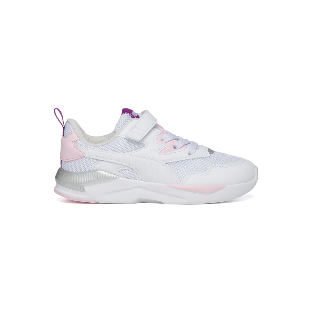 Sneakers bianche con dettagli rosa e argento Puma X-Ray Lite Ac Ps