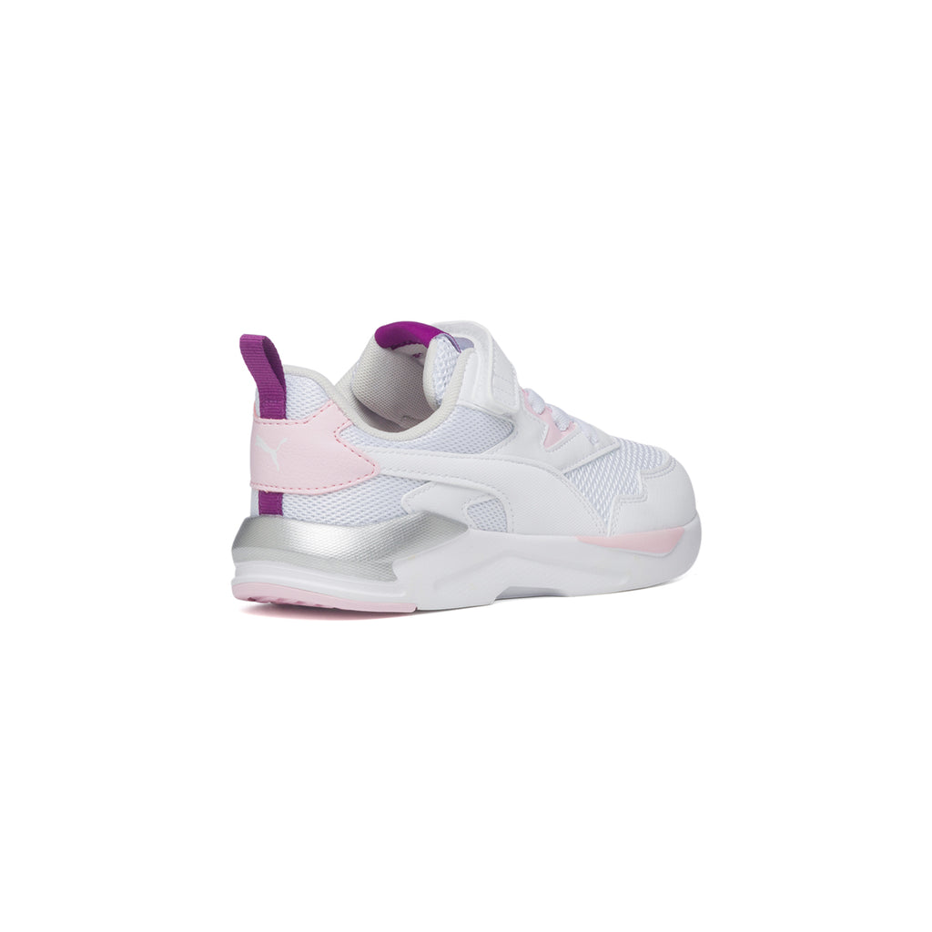 Sneakers bianche con dettagli rosa e argento Puma X-Ray Lite Ac Ps