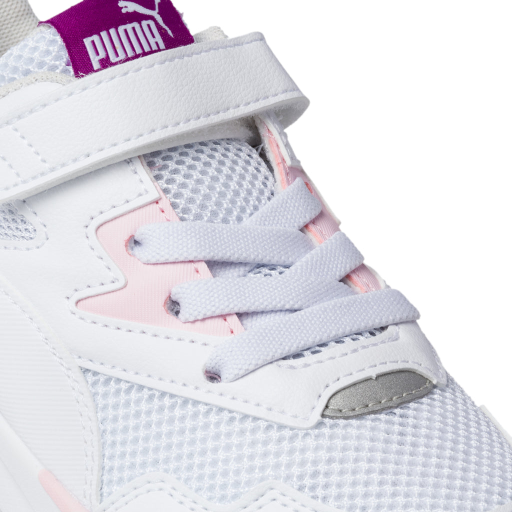 Sneakers bianche con dettagli rosa e argento Puma X-Ray Lite Ac Ps