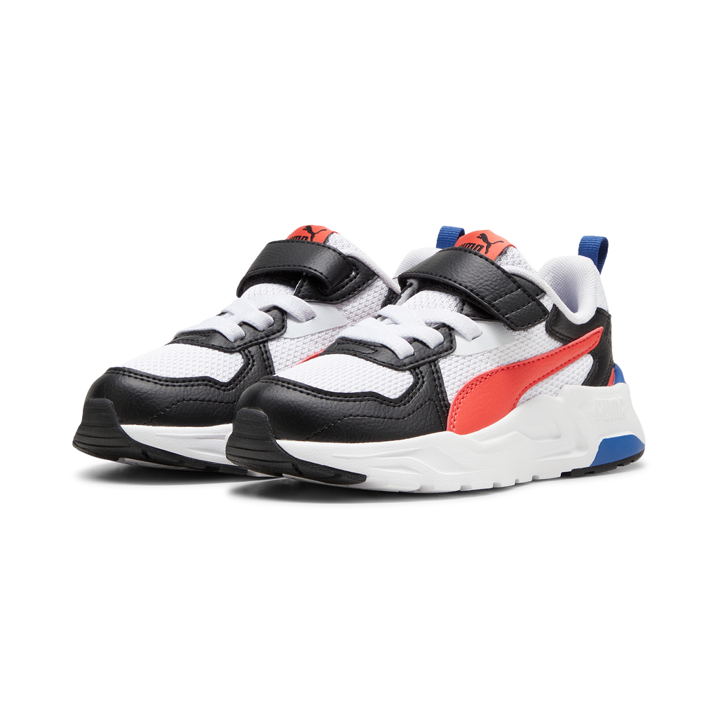 Sneakers bianche da bambino con dettagli multicolore Puma Trinity Lite AC+ PS
